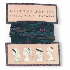 Avianna Jordyn Tribal Print Headwrap NWT